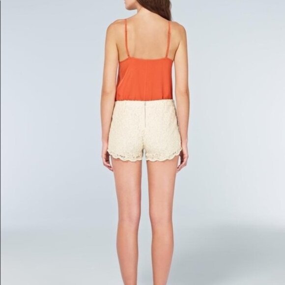 Aritzia Wilfred Jules Shorts Scallop Lace Pale Pink Coquette Size 0 Y2K 2000s - Picture 15 of 15